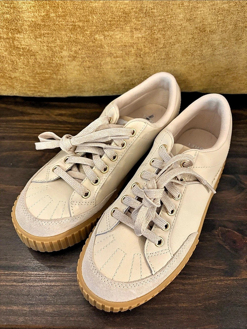 Sorel Kinetic Impact II Wonder Lace Sneaker Cream & Brown US 8